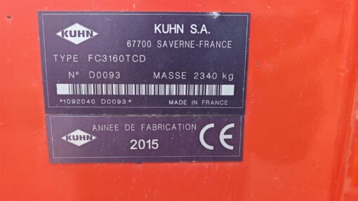FALCIA CONDIZIONATRICE KUHN FC 3160 TCD - immagine 4